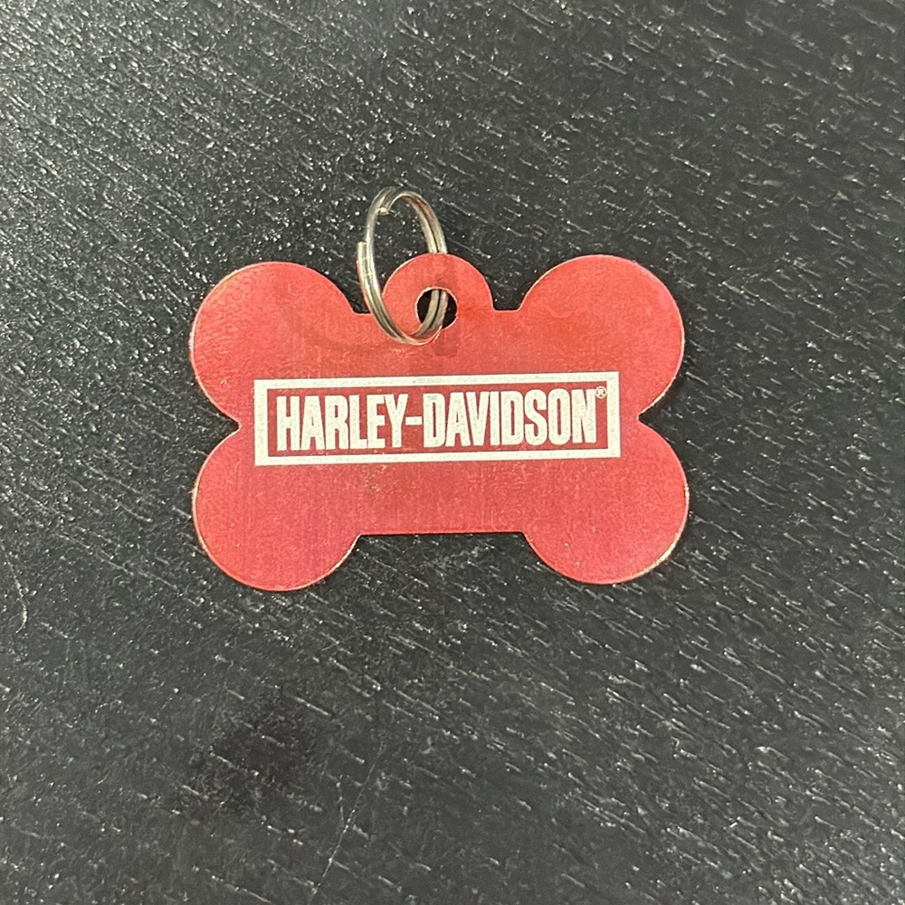 Harley-Davidson Bone Shape Metal Dog Tag
